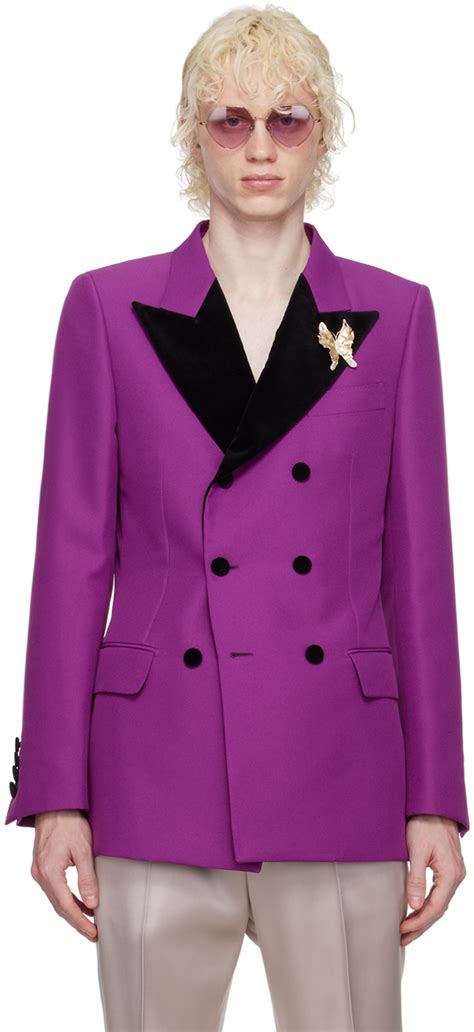 gucci spring 2018 col|Gucci purple suits.